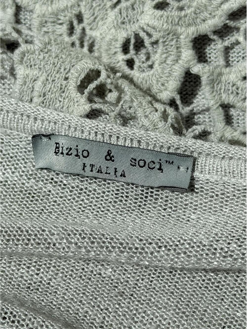 Bizio & Soci Italy Beige Linen Blend Lace Back Tunic Top - Picture 4 of 7